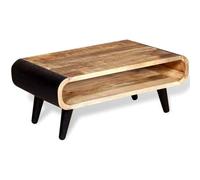 vidaXL Table Basse Table de Salon Bois de manguier Brut 90 x 55 x 39 cm