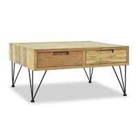 vidaXL Table Basse - Teck Massif