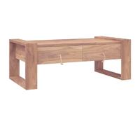 vidaXL Table basse teck massif