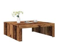 vidaXL Table basse vieux bois 100x100x35 cm bois d'ingénierie, table latérale, table de salon, table d'accent, bout de 856684