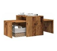 vidaXL Table basse Vieux Bois 100x48x40 cm Bois d'ingénierie Marron