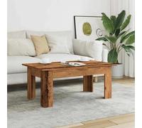 vidaXL Table basse vieux bois 100x60x42 cm bois d'ingénierie Marron