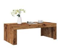 vidaXL Table basse vieux bois 102x50x35 cm bois d'ingénierie, table latérale, table de salon, table d'accent, bout de 856682 Marron G