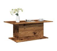 vidaXL Table basse vieux bois 102x55,5x40 cm bois d'ingénierie, table d'appoint, table de salon, table latérale, bout de 856806