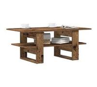 vidaXL Table basse vieux bois 102x55x42 cm bois d'ingénierie 855850 Marron G