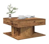 vidaXL Table basse vieux bois 55x55x30 cm bois d'ingénierie, table d'appoint, table de salon, table latérale, bout de 856632