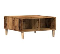 vidaXL Table Basse Vieux Bois 60x60x30 cm Bois d'ingénierie, Table d'appoint, Table de Salon, Table latérale, Bout de canapé, Table Centrale