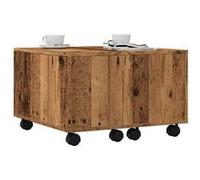 vidaXL Table basse vieux bois 60x60x38 cm bois d'ingénierie, table d'appoint, table de salon, table latérale, bout de 856548 Marron