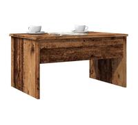 vidaXL Table Basse Vieux Bois 80x50,5x41,5 cm Bois d'ingénierie, Table Basse à Dessus relevable, Bout de canapé, Table Centrale, Table d'appoint