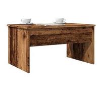 vidaXL Table basse vieux bois 80x50,5x41,5 cm bois d'ingénierie, table basse à dessus relevable, bout de canapé, table 856930 Marron G