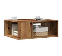 vidaXL Table basse vieux bois 90x67x33 cm bois d'ingénierie, table d'appoint, table de salon, table latérale, bout de 856552 Marron G