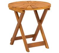 vidaXL Table bistrot Naturel Ø45 x 45 cm Bois d'Acacia Massif