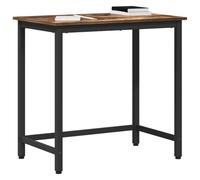 vidaXL Table Chêne fumé 100 x 50 x 76,5 cm Bois d'ingénierie et Acier