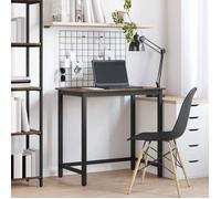 vidaXL table Chêne fumé 100 x 50 x 76,5 cm Bois d'ingénierie et acier