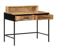 Vidaxl Table Console 100x55x75 Cm En Bois Massif Brut De Mangue