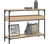 VidaXL Table console avec étagère - Chêne sonoma