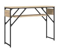 vidaXL Table console avec étagère Chêne Sonoma 105x30x75 cm