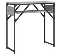 vidaXL Table Console avec étagère Sonoma Gris 75x30x75 cm