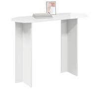 vidaXL Table Console avec Stockage Blanc Brillant 100 x 39,5 x 75 cm, Table Console Moderne, étroite pour l'entrée, Style Minimaliste, Rangement Contemporain, mobilier de Maison