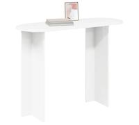 vidaXL Table Console Blanc 100 x 39,5 x 75 cm Bois d'ingénierie, Table Console Moderne, étroite pour l'entrée, Style Minimaliste, Rangement Contemporain, mobilier de Maison