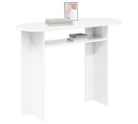 vidaXL Table Console Blanc 100 x 39,5 x 75 cm Bois d'ingénierie, Table d'appoint, Console Moderne pour Salon, Meuble étroit, déco Pratique, Rangement Polyvalent
