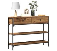 vidaXL Table console Bois ancien 100 x 25 x 75 cm – Bois d'ingénierie, style industriel