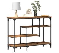 vidaXL Table Console Bois ancien 100 x 35 x 75 cm | La finition usée lui donne un style industriel cool, Son cadre en métal robuste signifie qu'elle va durer,