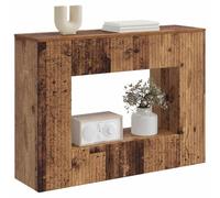 vidaXL Table Console Bois Ancien 101 x 29 x 74 cm Bois d’ingénierie, Table Console Moderne pour Salon, Design Rectangulaire, Résistante à l'Humidité, Parfaite pour Entrée, Rangement Compact
