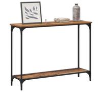 vidaXL Table Console Bois Ancien 101 x 30.5 x 75 cm Bois d'ingénierie, Table Console rectangulaire, Moderne, pour entrée, Style indus, Bois, Parfaite pour Le Salon, Rangement astucieux