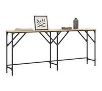 vidaXL Table Console, Bout de Canapé avec Pieds, Table d'Appoint, Meuble de Salon Entrée Couloir, Industriel, Chêne Sonoma Bois d'Ingénierie 837763 Marron G