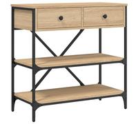 vidaXL Table console chêne sonoma 75x34,5x75 cm bois d'ingénierie 833409