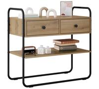 vidaXL Table Console Chêne Artisanal 80 x 40 x 75 cm Bois d'ingénierie, Table Console Moderne, entrée ou Salon, pièce d'accent stylée, Rangement Pratique et Polyvalent