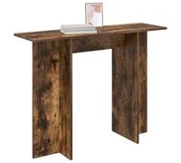 vidaXL Table Console Chêne Fumé 100 x 30 x 75 cm Bois d'ingénierie, Table d'entrée Tendance, Console Moderne à Design étroit, Accent décoratif pour Salon, Affichage Fonctionnel à la Maison