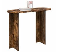 vidaXL Table Console Chêne fumé 100 x 39,5 x 75 cm Bois d'ingénierie, Table Console Moderne, étroite pour l'entrée, Style Minimaliste, Rangement Contemporain, mobilier de Maison
