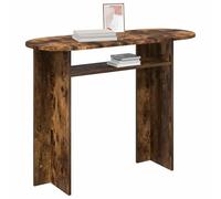 vidaXL Table Console Chêne fumé 100 x 39,5 x 75 cm Bois d'ingénierie, Table d'appoint, Console Moderne pour Salon, Meuble étroit, déco Pratique, Rangement Polyvalent