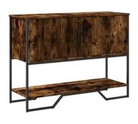 Vidaxl Table Console Chêne Fumé 100x35x74,5 Cm Bois D'ingénierie Multicolore
