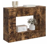 vidaXL Table Console Chêne Fumé 101 x 29 x 74 cm Bois d’ingénierie, Table Console Moderne pour Salon, Design Rectangulaire, Résistante à l'Humidité, Parfaite pour Entrée, Rangement Compact