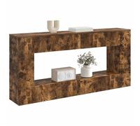 vidaXL Table Console Chêne Fumé 155 x 29 x 74 cm Bois d’ingénierie, Table Console Moderne pour Salon, Design Rectangulaire, Résistante à l'Humidité, Parfaite pour Entrée, Rangement Compact