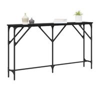 vidaXL Table console Chêne noir 140 x 23 x 75 cm, Table d'angle moderne, console rectangulaire, ajout élégant pour foyer, surface d'affichage chez vous