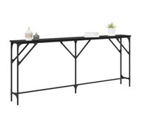 vidaXL Table console Chêne noir 180 x 23 x 75 cm, Table d'angle moderne, console rectangulaire, ajout élégant pour foyer, surface d'affichage chez vous