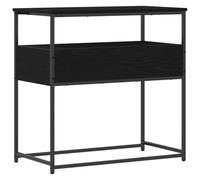 vidaXL Table Console Chêne Noir 75 x 40 x 75 cm Bois d'ingénierie, Table Console Moderne pour Couloir, en Bois étroit, Surface de Rangement, Style Minimaliste, Robuste