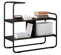 vidaXL Table Console Chêne Noir 80 x 35 x 75 cm Bois d'ingénierie, Table Console Moderne, Meuble d'entrée Fonctionnel, Accent décoratif étroit, Usage Polyvalent dans Le Salon