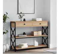 vidaXL Table console chêne sonoma 100x28x75 cm bois d'ingénierie 834191