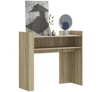 vidaXL Table console chêne sonoma 100x35x90 cm bois d'ingénierie Marron