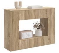 vidaXL Table Console Chêne Sonoma 101 x 29 x 74 cm Bois d’ingénierie, Table Console Moderne pour Salon, Design Rectangulaire, Résistante à l'Humidité, Parfaite pour Entrée, Rangement Compact