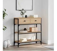 vidaXL Table console chêne sonoma 72,5x25x75 cm bois d'ingénierie 834186