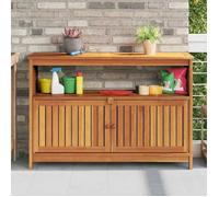 vidaXL Console de jardin en bois massif d'acacia 110x35x75 cm
