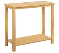 vidaXL Console de jardin en bois d'acacia clair 80 x 35 x 75 cm