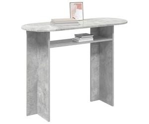 vidaXL Table Console Gris béton 100 x 39,5 x 75 cm Bois d'ingénierie, Table d'appoint, Console Moderne pour Salon, Meuble étroit, déco Pratique, Rangement Polyvalent