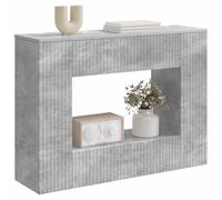 vidaXL Table Console Gris Béton 101 x 29 x 74 cm Bois d’ingénierie, Table Console Moderne pour Salon, Design Rectangulaire, Résistante à l'Humidité, Parfaite pour Entrée, Rangement Compact